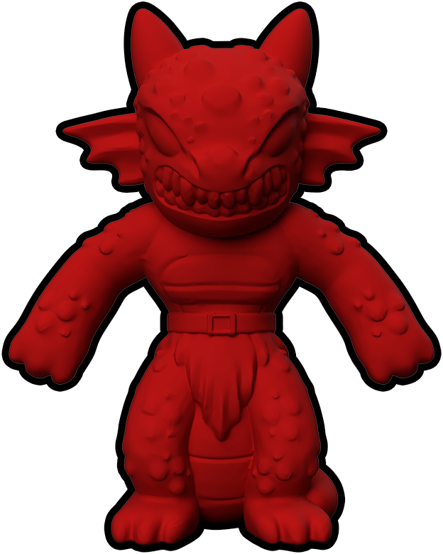 3d render of the kobold miniature